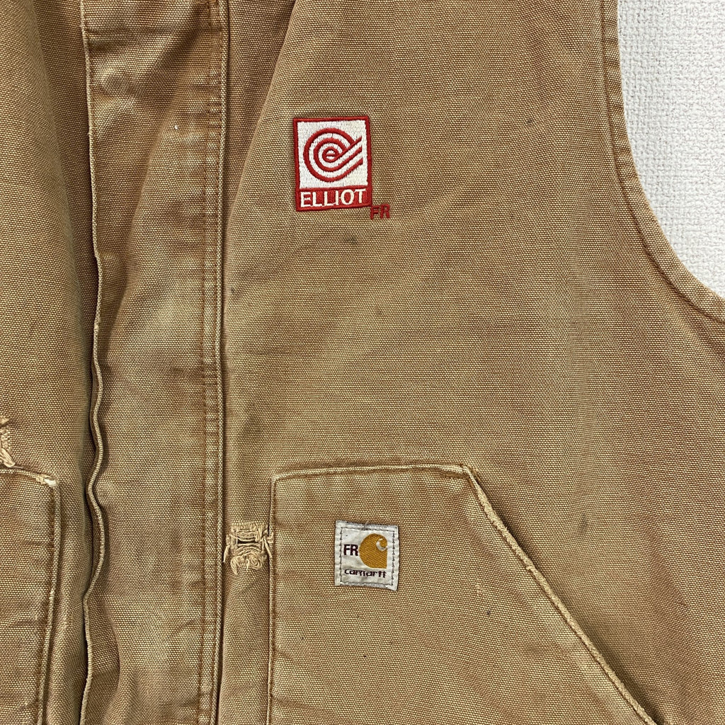 Carhartt　カーハート　FR　ダックベスト　ブラウンダック　ブラウン　2XLサイズ