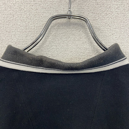 00s　adidas　アディダス　GOLF　長袖ポロシャツ　パフォーマンスロゴ　刺繍ロゴ　黒　ブラック　Mサイズ