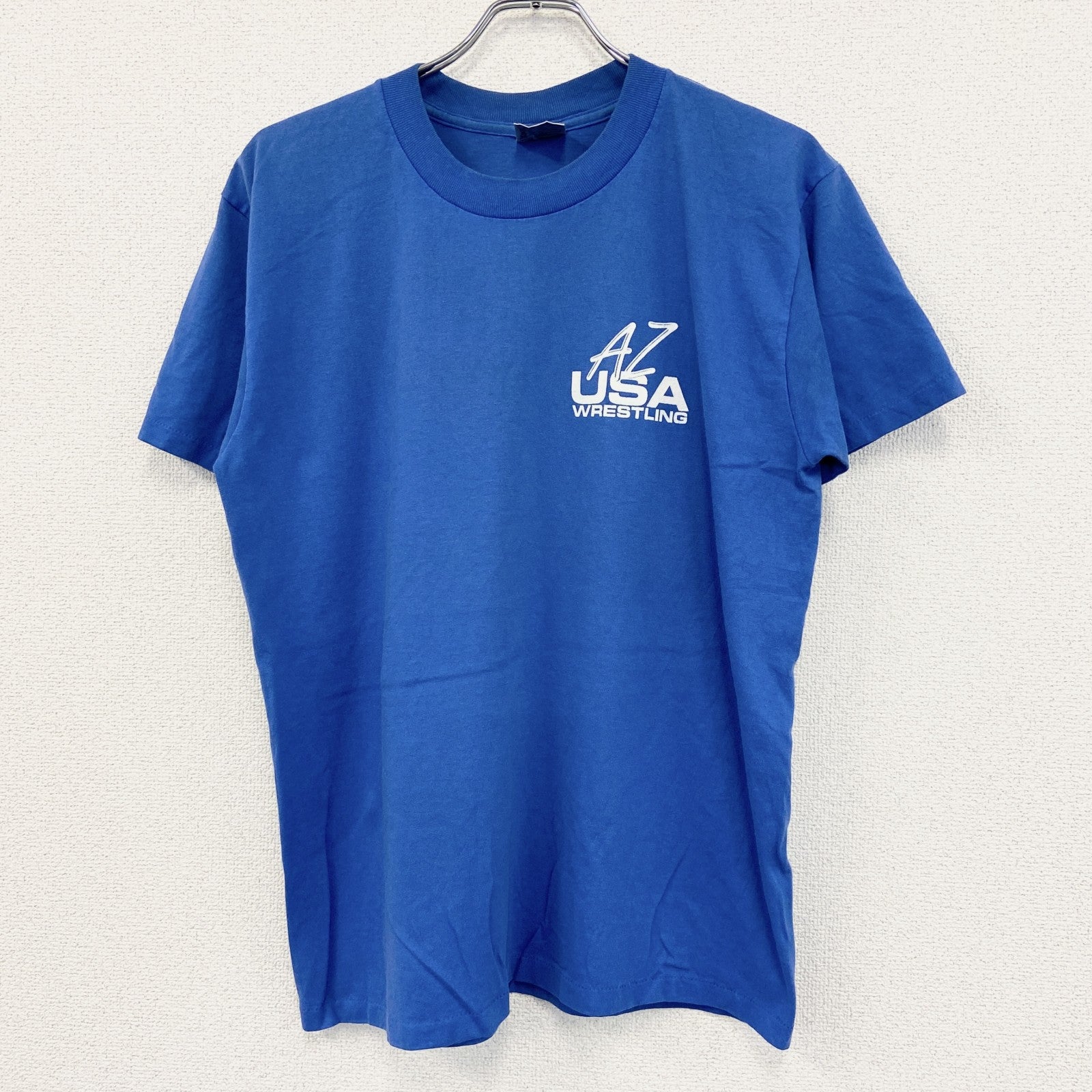 90s　ONEITA　オニータ　半袖プリントTシャツ　ヴィンテージ　シングルステッチ　青　ブルー　XLサイズ