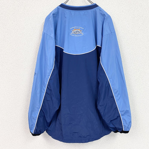 90s～　Reebok　リーボック　NFL　プルオーバージャケット　ヴィンテージ　紺　ネイビー　XLサイズ