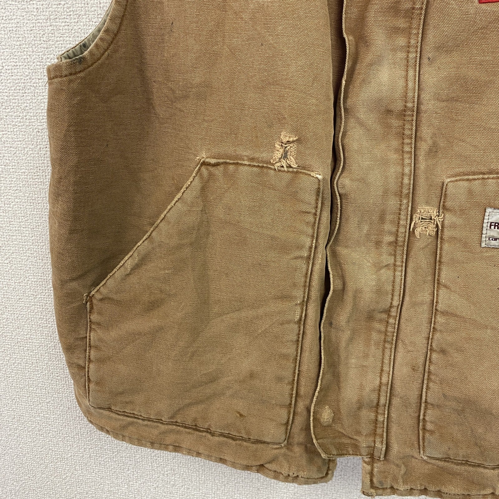 Carhartt　カーハート　FR　ダックベスト　ブラウンダック　ブラウン　2XLサイズ