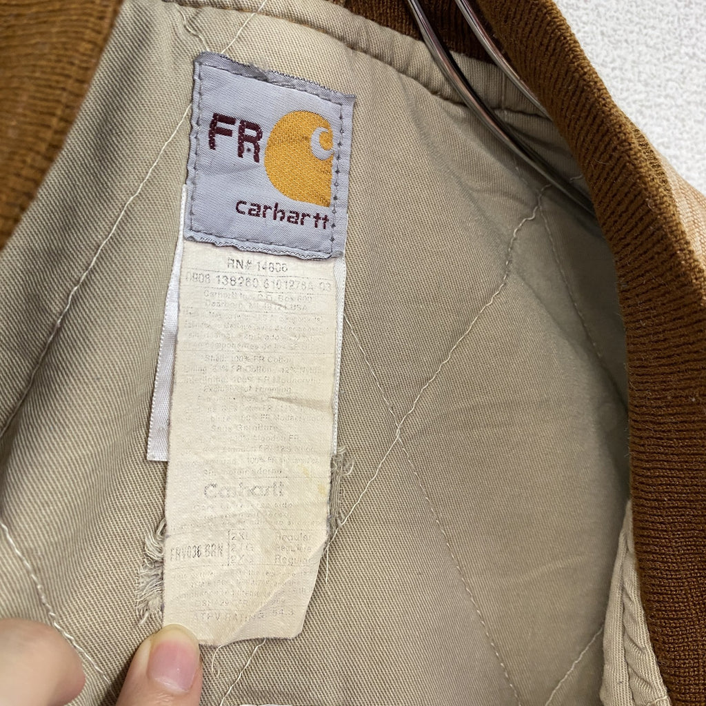 Carhartt　カーハート　FR　ダックベスト　ブラウンダック　ブラウン　2XLサイズ