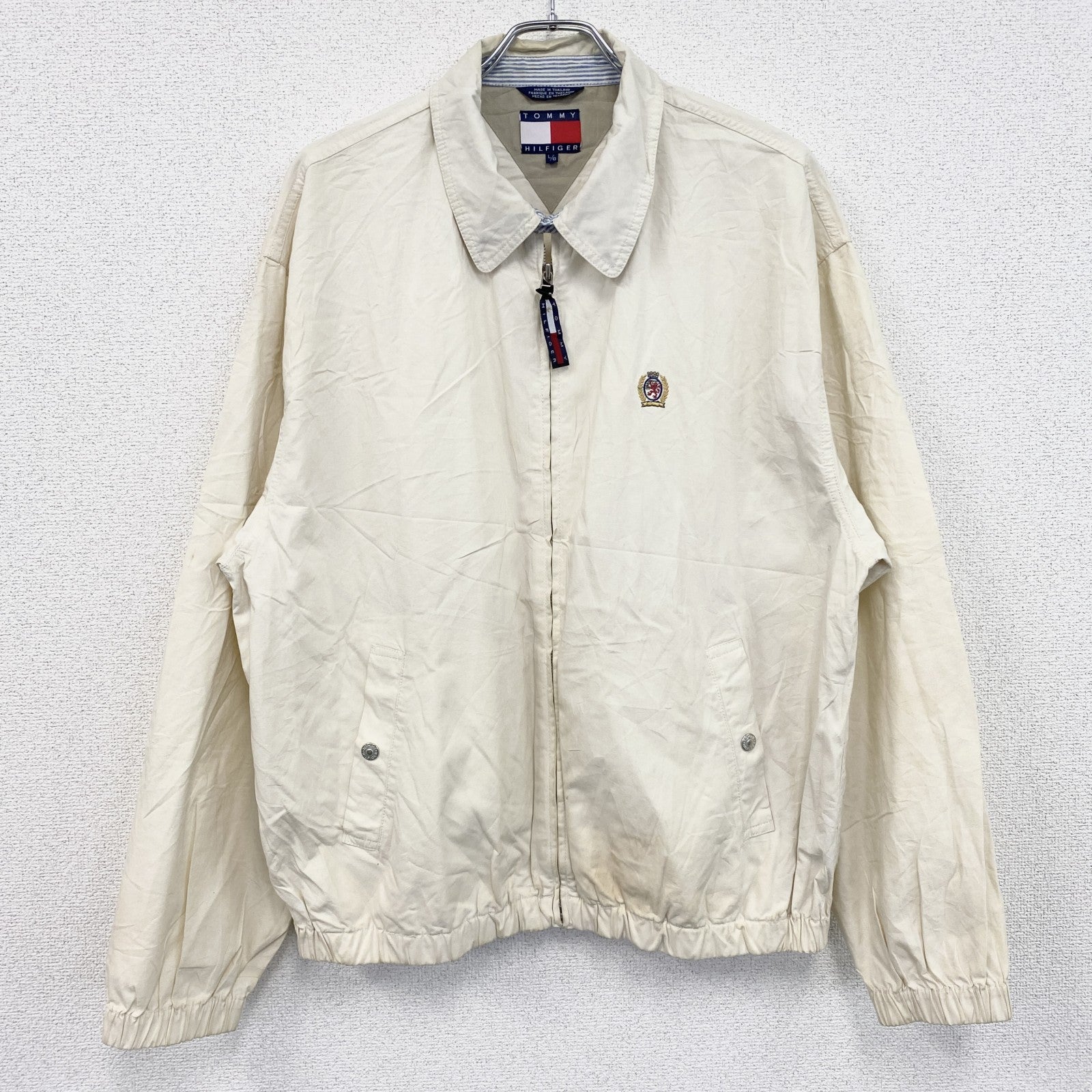 TOOMY HILFIGER　トミーヒルフィガー　フルジップブルゾン　白　ホワイト　Lサイズ