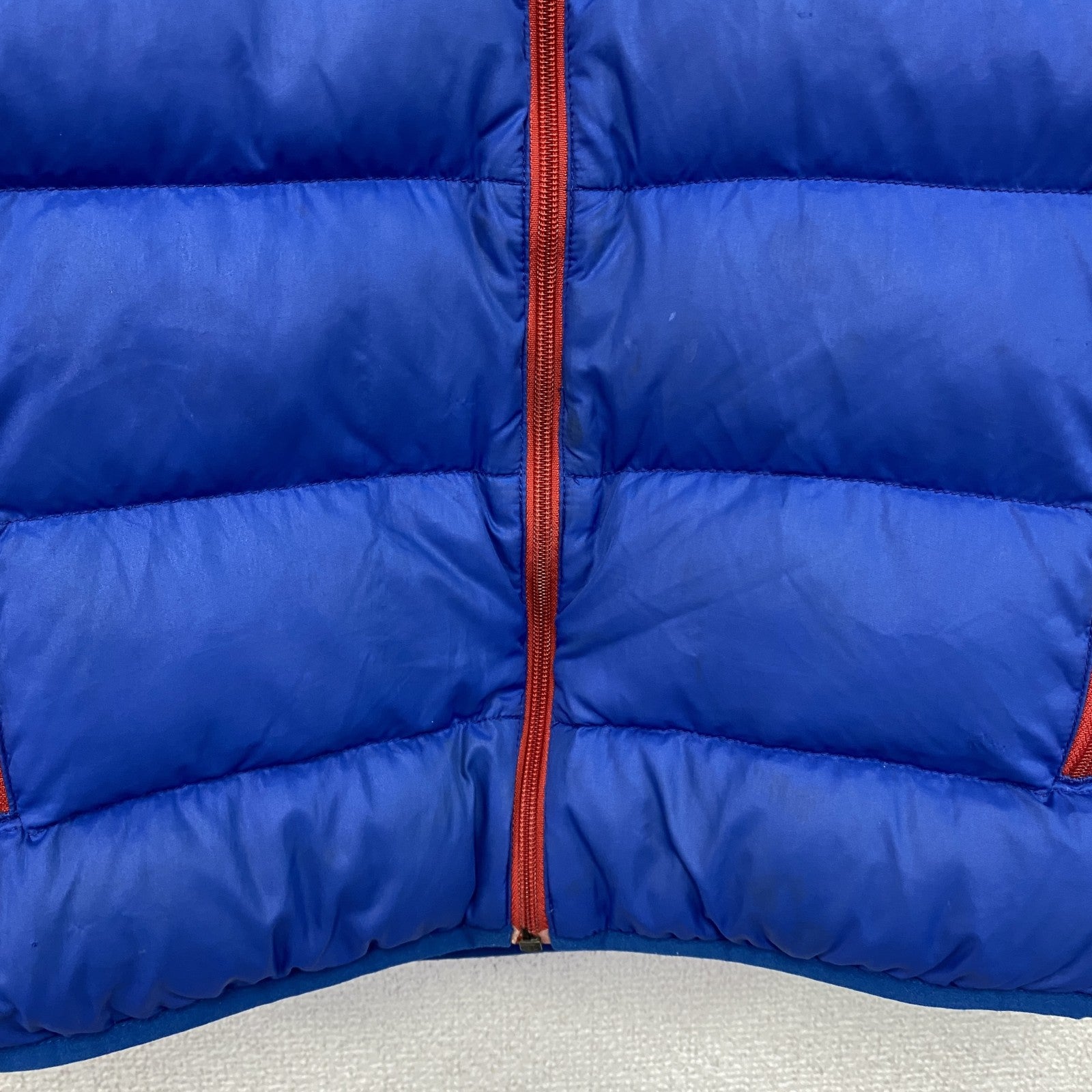 mont-bell　モンベル　ネージュダウンジャケット Kid's　ダウン90%　リバーシブル　青　ブルー　130サイズ