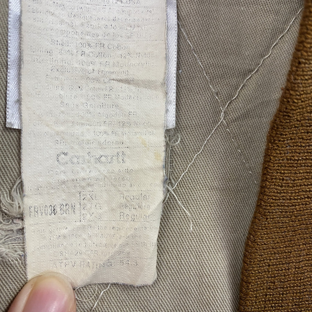 Carhartt　カーハート　FR　ダックベスト　ブラウンダック　ブラウン　2XLサイズ