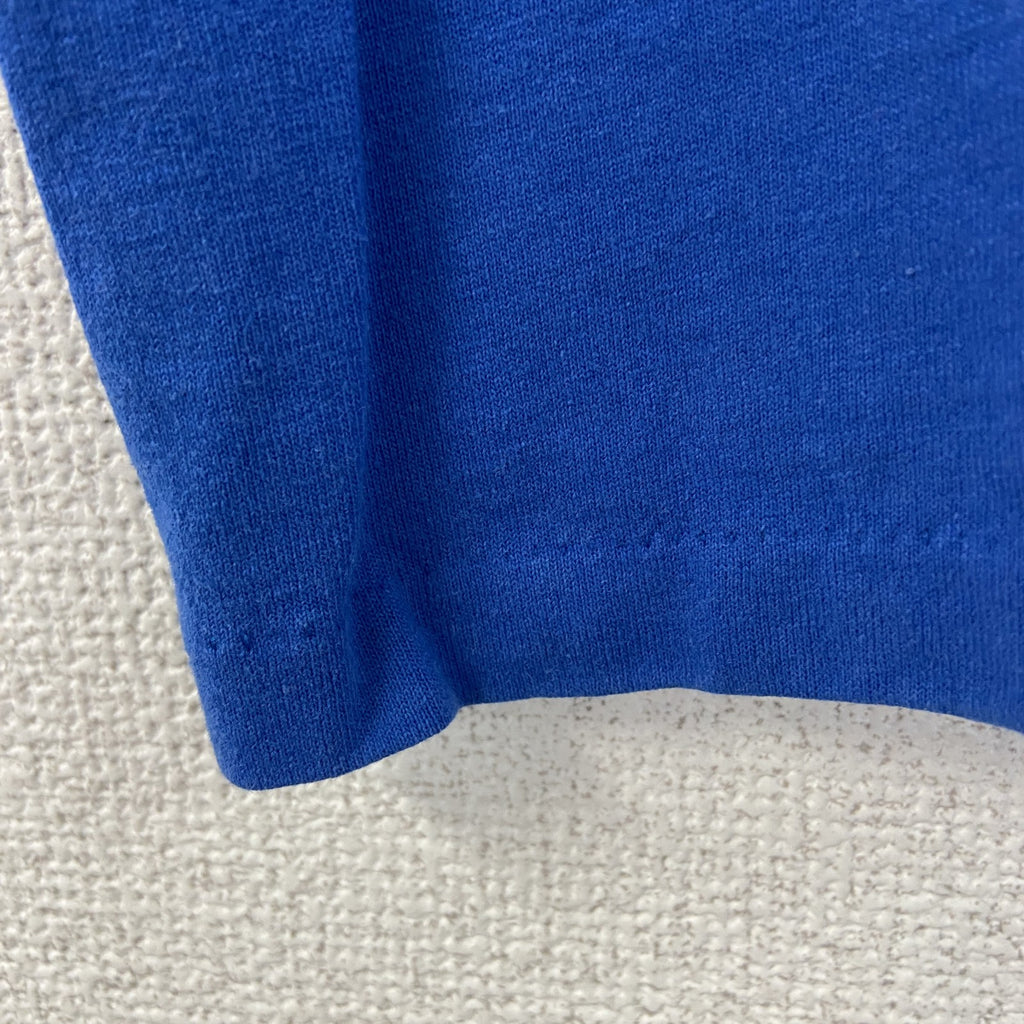 90s　ONEITA　オニータ　半袖プリントTシャツ　ヴィンテージ　シングルステッチ　青　ブルー　XLサイズ