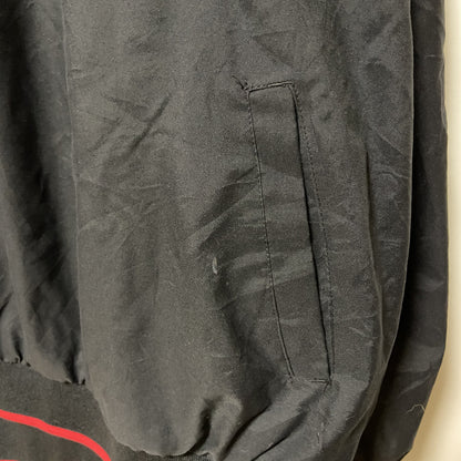 古着 used　CRABLE SPORTS　長袖カレッジナイロンジャケット　プルオーバー　黒　ビックシルエット　XLサイズ
