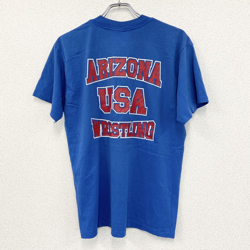 90s　ONEITA　オニータ　半袖プリントTシャツ　ヴィンテージ　シングルステッチ　青　ブルー　XLサイズ