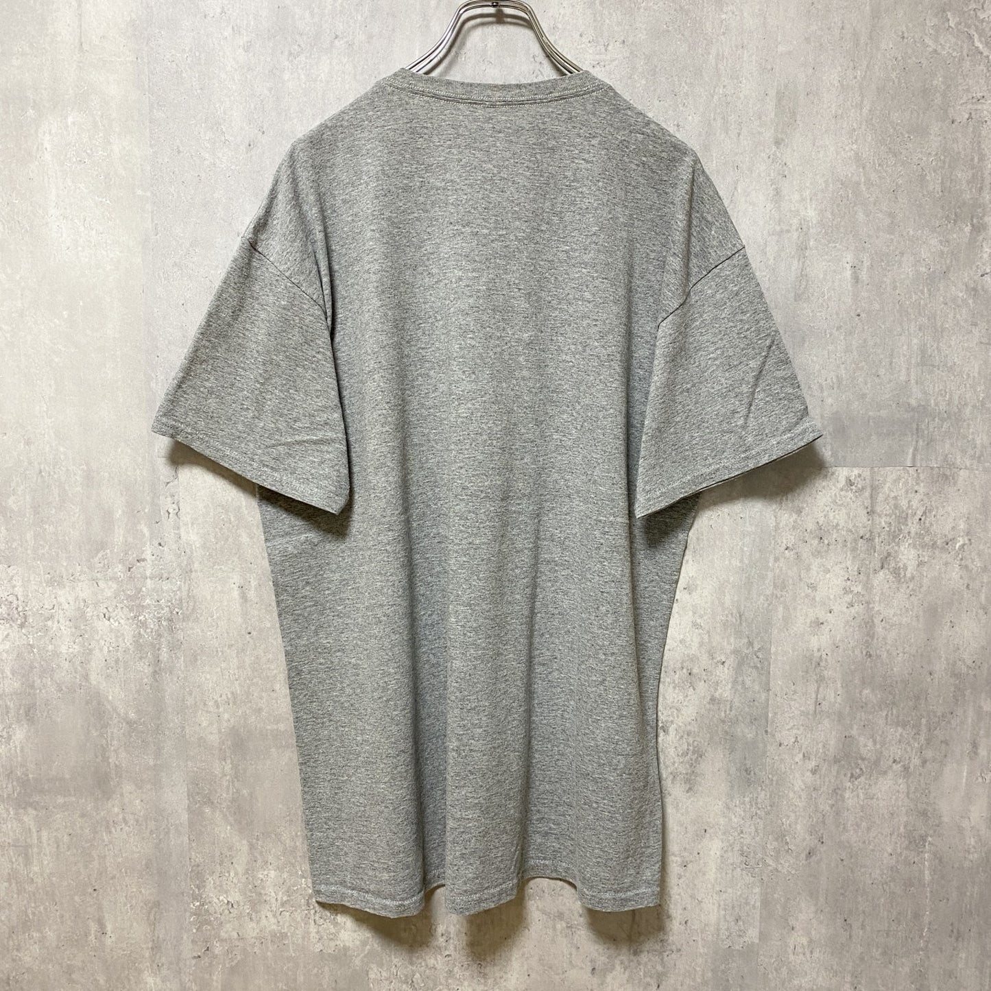 古着 used　Disney　ディズニー　半袖プリントデザインTシャツ　グレー　ミッキーマウス　レトロ　オーバーサイズ　XLサイズ