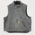 Carhartt　カーハート　ダックベスト　裏ボア　ボアライナー　グレー　2XLサイズ