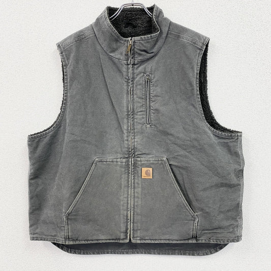 Carhartt　カーハート　ダックベスト　裏ボア　ボアライナー　グレー　2XLサイズ