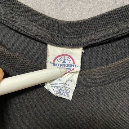 古着 used　DELTA　SUN BOWL　半袖プリントデザインTシャツ　黒　ブラック　カレッジフットボール　2XLサイズ