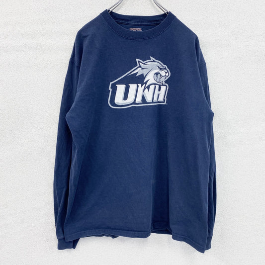JANSPORT　ジャンスポーツ　長袖Tシャツ/ロンT　紺　ネイビー　Lサイズ