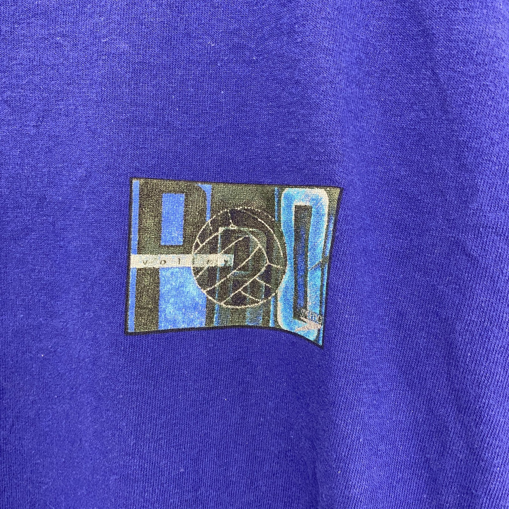 90s　SPEEDO　半袖プリントTシャツ　ヴィンテージ　シングルステッチ　青　Mサイズ