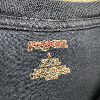 JANSPORT　ジャンスポーツ　長袖Tシャツ/ロンT　紺　ネイビー　Lサイズ
