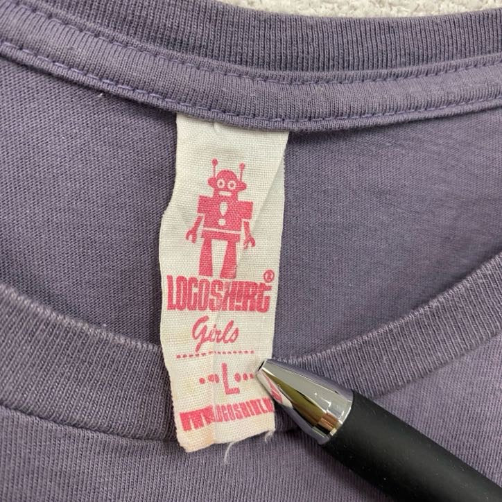 LOGOSHIRT　Wonder Woman　ワンダーウーマン　半袖Tシャツ　紫　パープル　Lサイズ