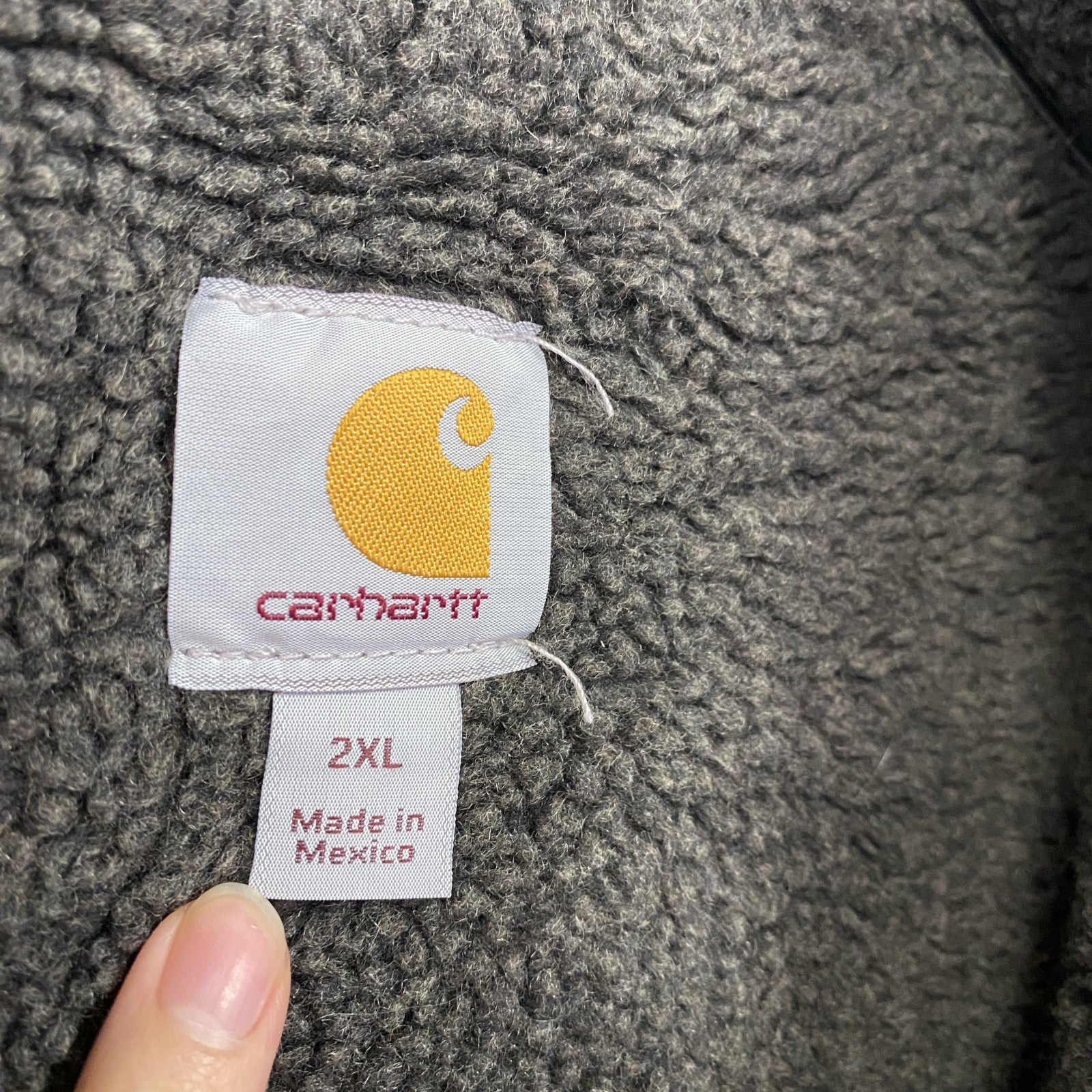 Carhartt　カーハート　ダックベスト　裏ボア　ボアライナー　グレー　2XLサイズ