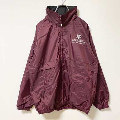 ～90s　TRI-MOUNTAIN　ナイロンジャケット　ヴィンテージ　ワインレッド　えんじ色　Mサイズ