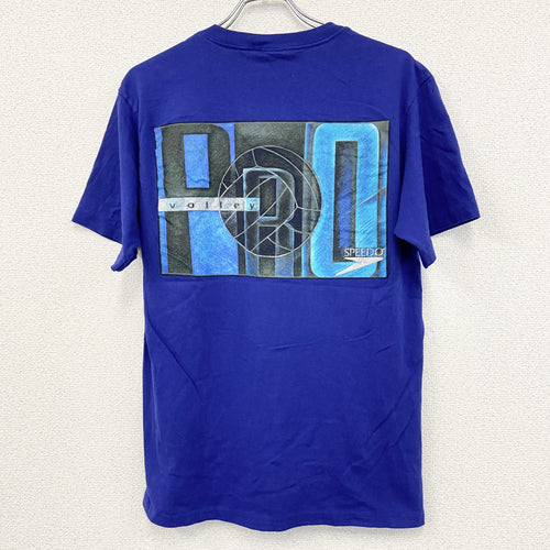 90s　SPEEDO　半袖プリントTシャツ　ヴィンテージ　シングルステッチ　青　Mサイズ