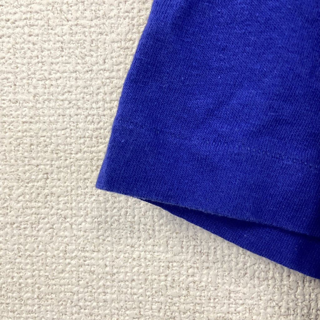 90s　SPEEDO　半袖プリントTシャツ　ヴィンテージ　シングルステッチ　青　Mサイズ
