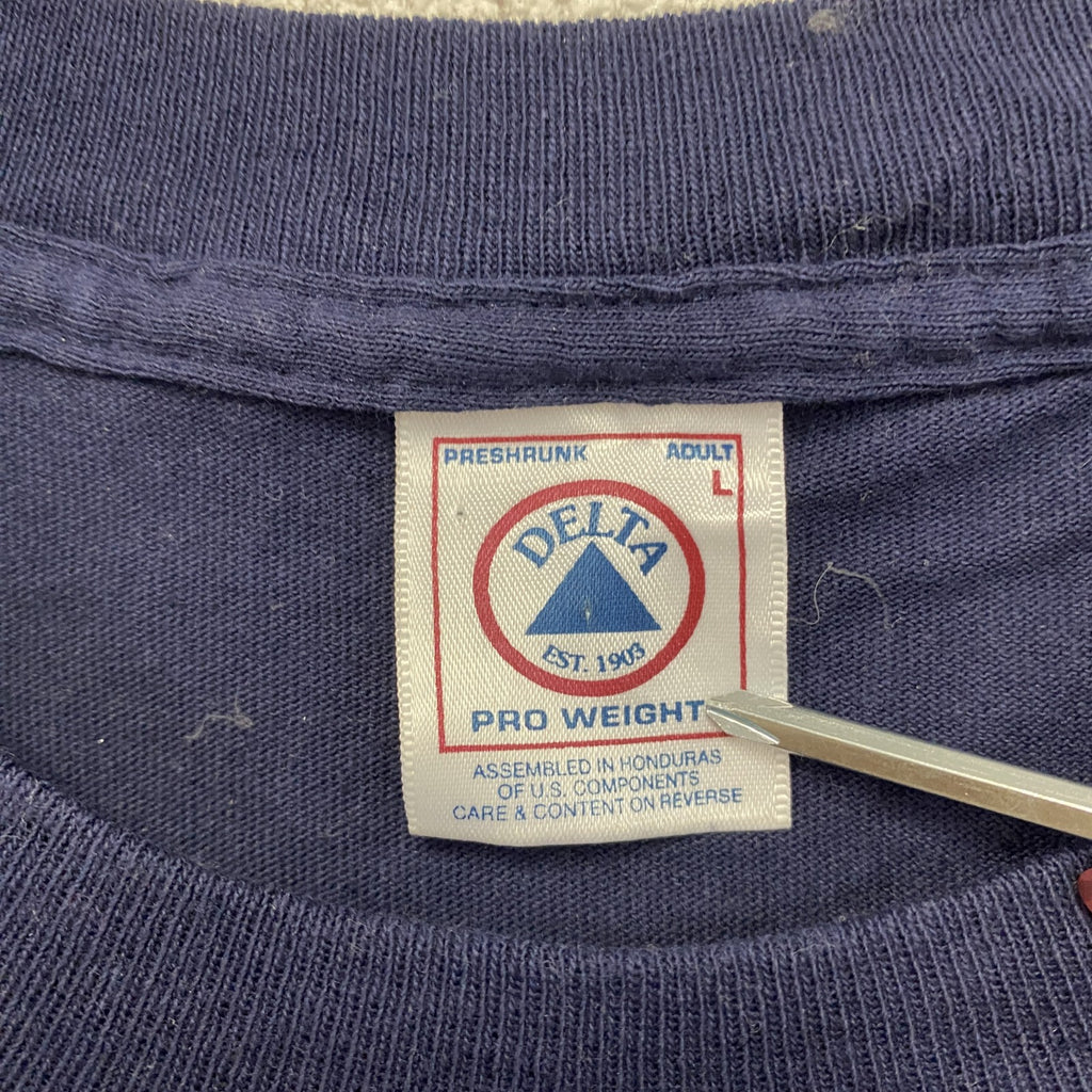 00s　DELTA　デルタ　MARINERS　マリナーズ　イチロー　51　半袖プリントTシャツ　紺　ネイビー　Lサイズ
