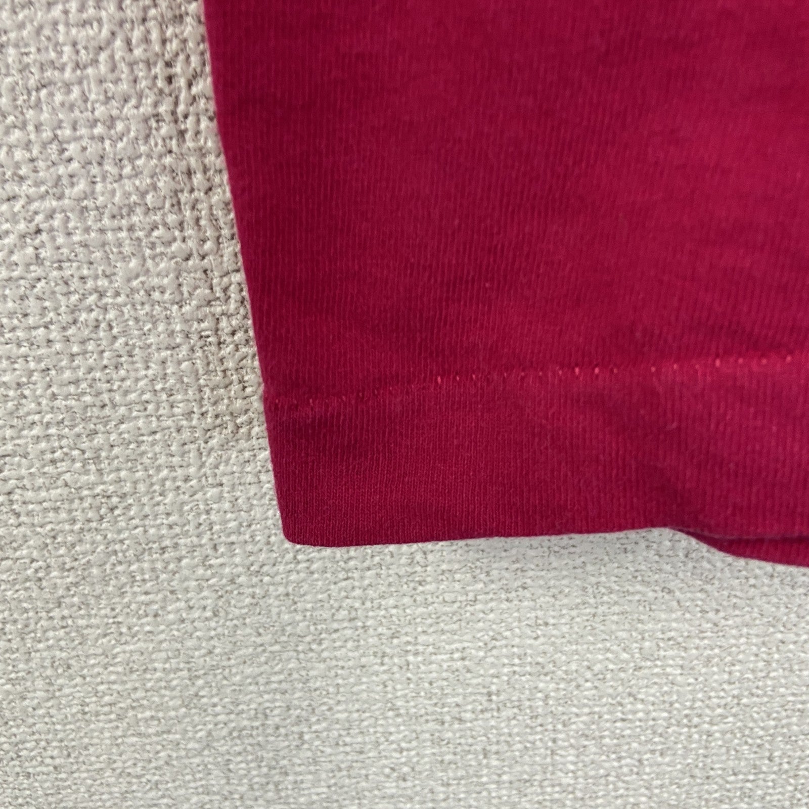 90s　FRUIT OF THE LOOM　半袖プリントTシャツ　ヴィンテージ　シングルステッチ　ピンク　Lサイズ