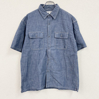 UNIQLO　ユニクロ　JW ANDEOSON　JWアンダーソン　半袖デニムワークシャツ　インディゴ　Lサイズ
