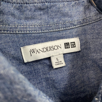 UNIQLO　ユニクロ　JW ANDEOSON　JWアンダーソン　半袖デニムワークシャツ　インディゴ　Lサイズ