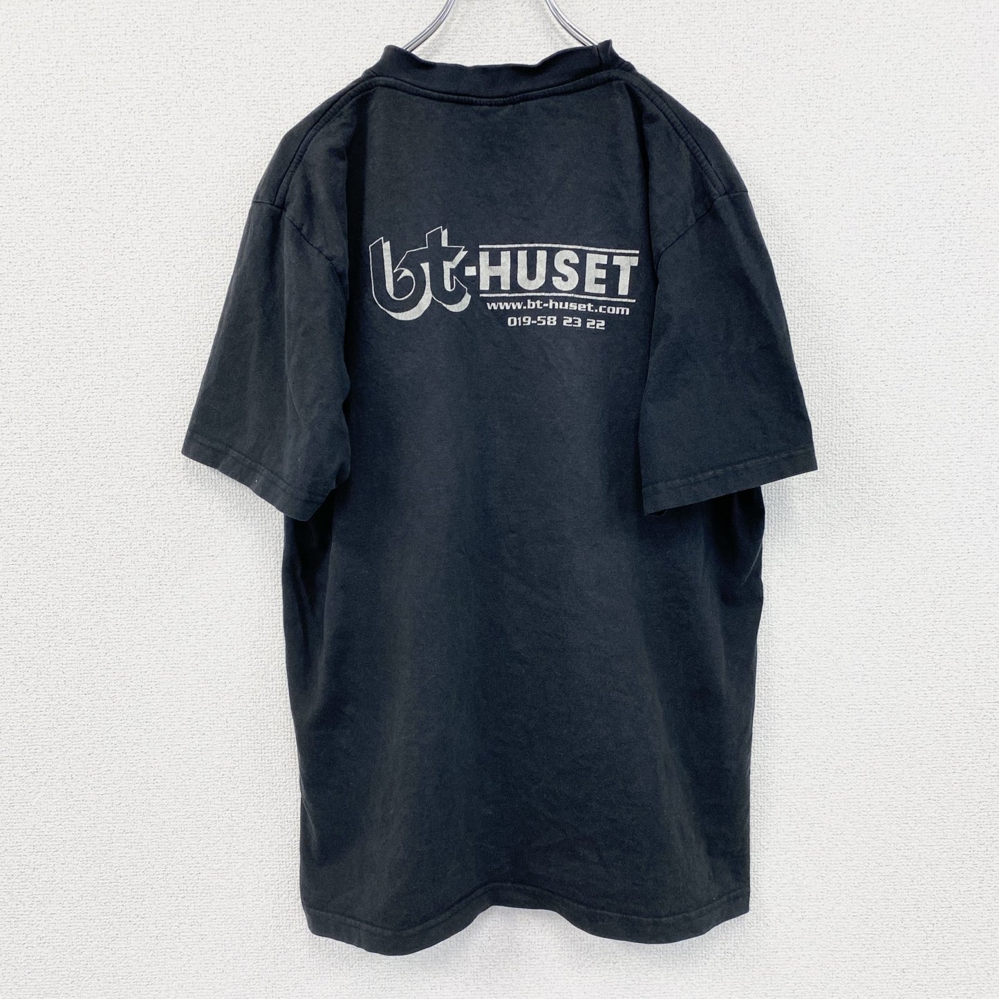 ～00s　GRAPHIX　半袖プリントスポーツTシャツ　ドニック　卓球　両面プリント　ヴィンテージ　黒　ブラック　Lサイズ