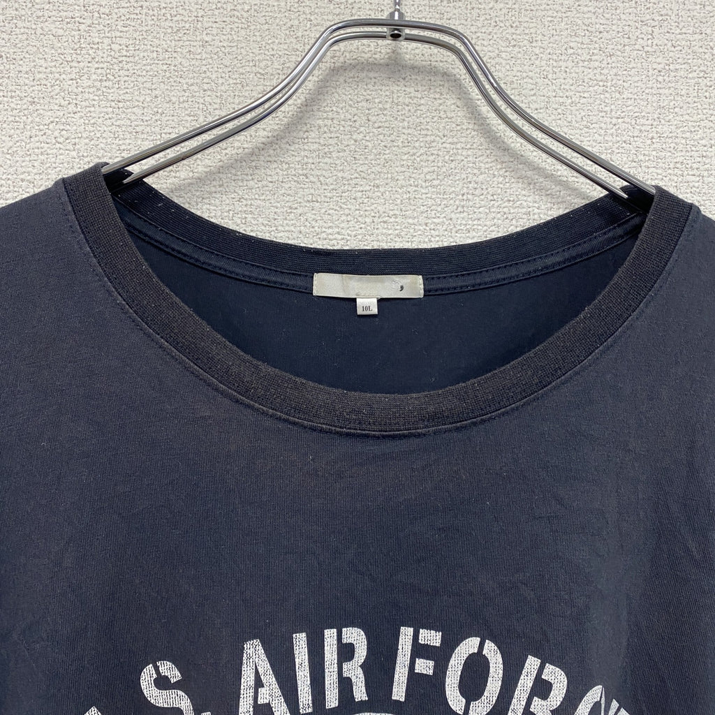 nissen　ニッセン　n,　エヌドット　半袖プリントTシャツ　紺　ネイビー　10Lサイズ　