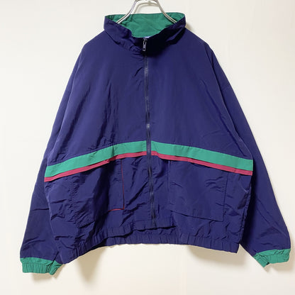 ～90s　STARBUS WEATHER　SCREEN　フルジップブルゾン　ヴィンテージ　ネイビー　XL