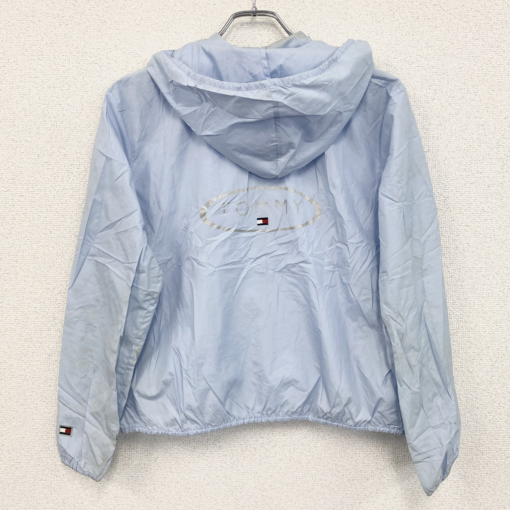 TOMMY HILFIGER　トミーヒルフィガー　フルジップナイロンジャケット　水色　ライトブルー　Sサイズ