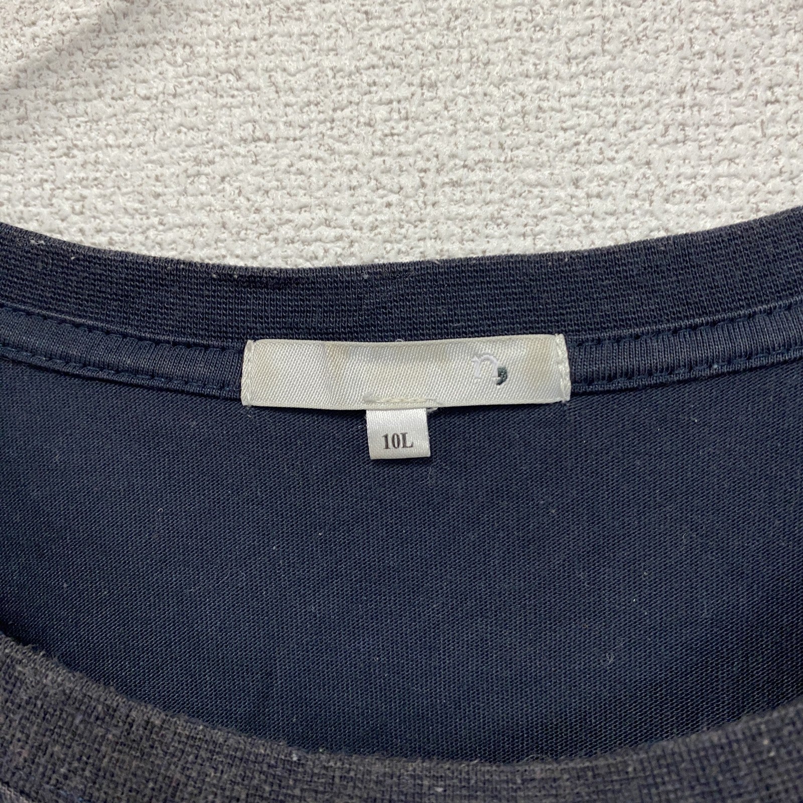 nissen　ニッセン　n,　エヌドット　半袖プリントTシャツ　紺　ネイビー　10Lサイズ　
