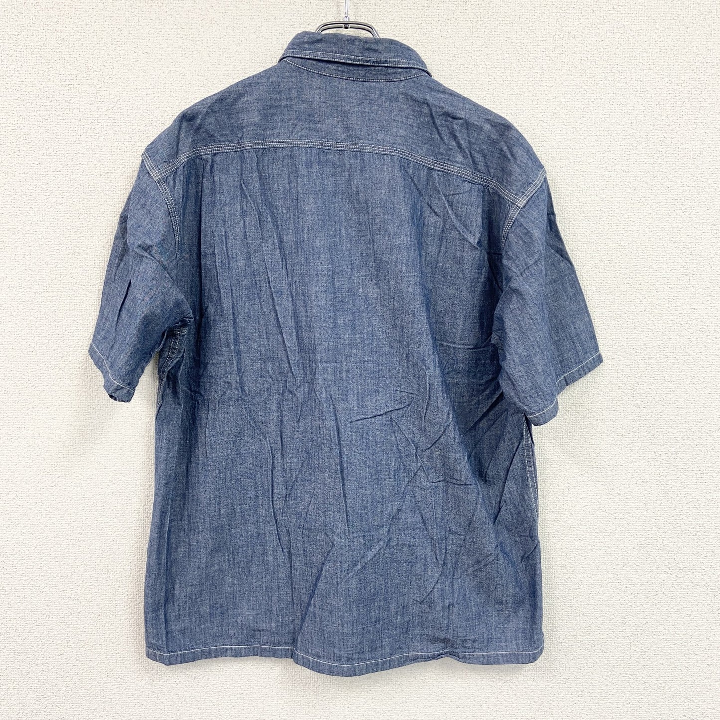 UNIQLO　ユニクロ　JW ANDEOSON　JWアンダーソン　半袖デニムワークシャツ　インディゴ　Lサイズ