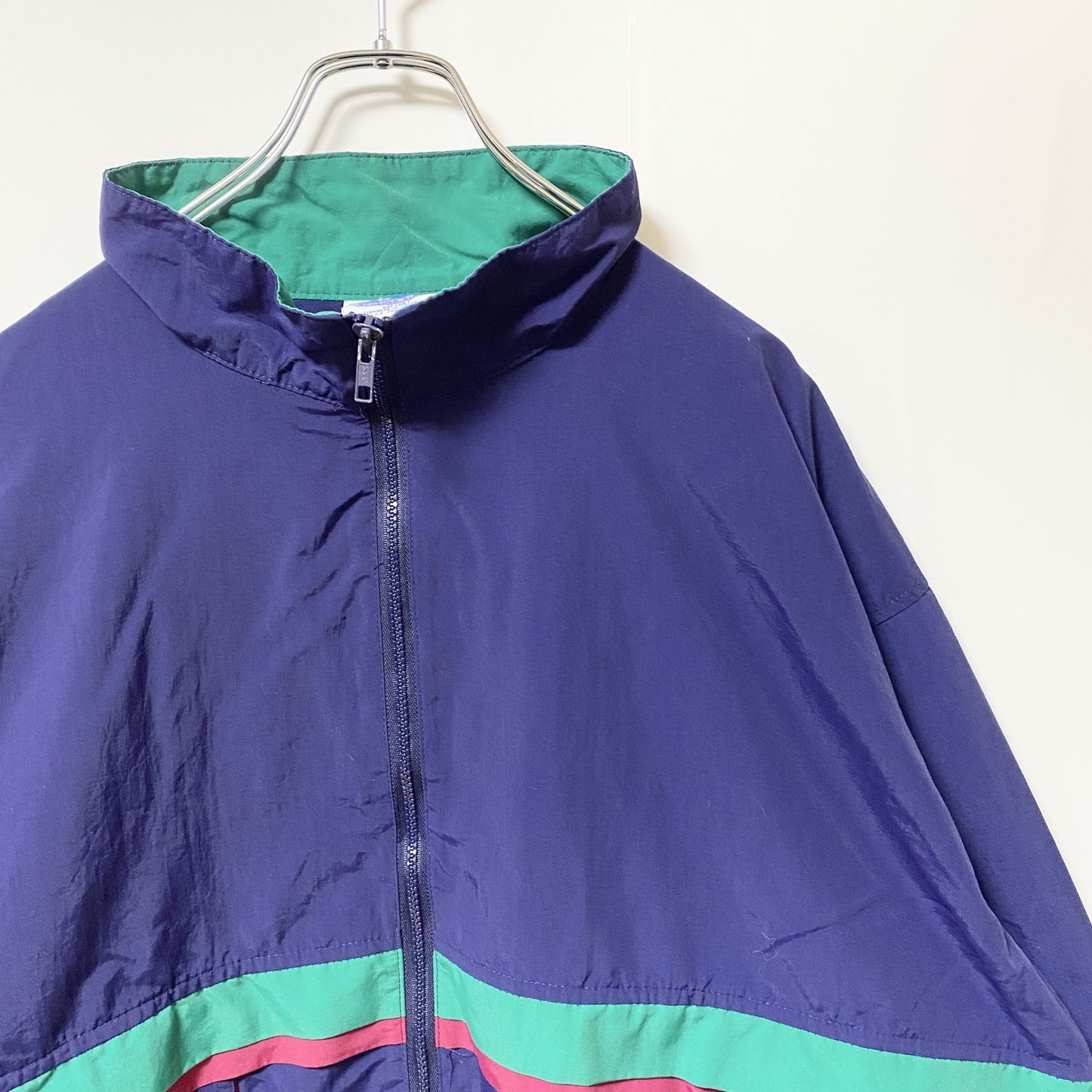 ～90s　STARBUS WEATHER　SCREEN　フルジップブルゾン　ヴィンテージ　ネイビー　XL