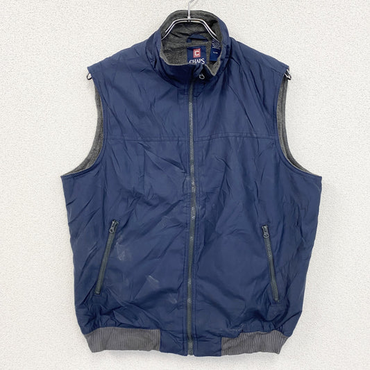 CHAPS　チャップス　フルジップハイネックベスト　紺　ネイビー　Lサイズ