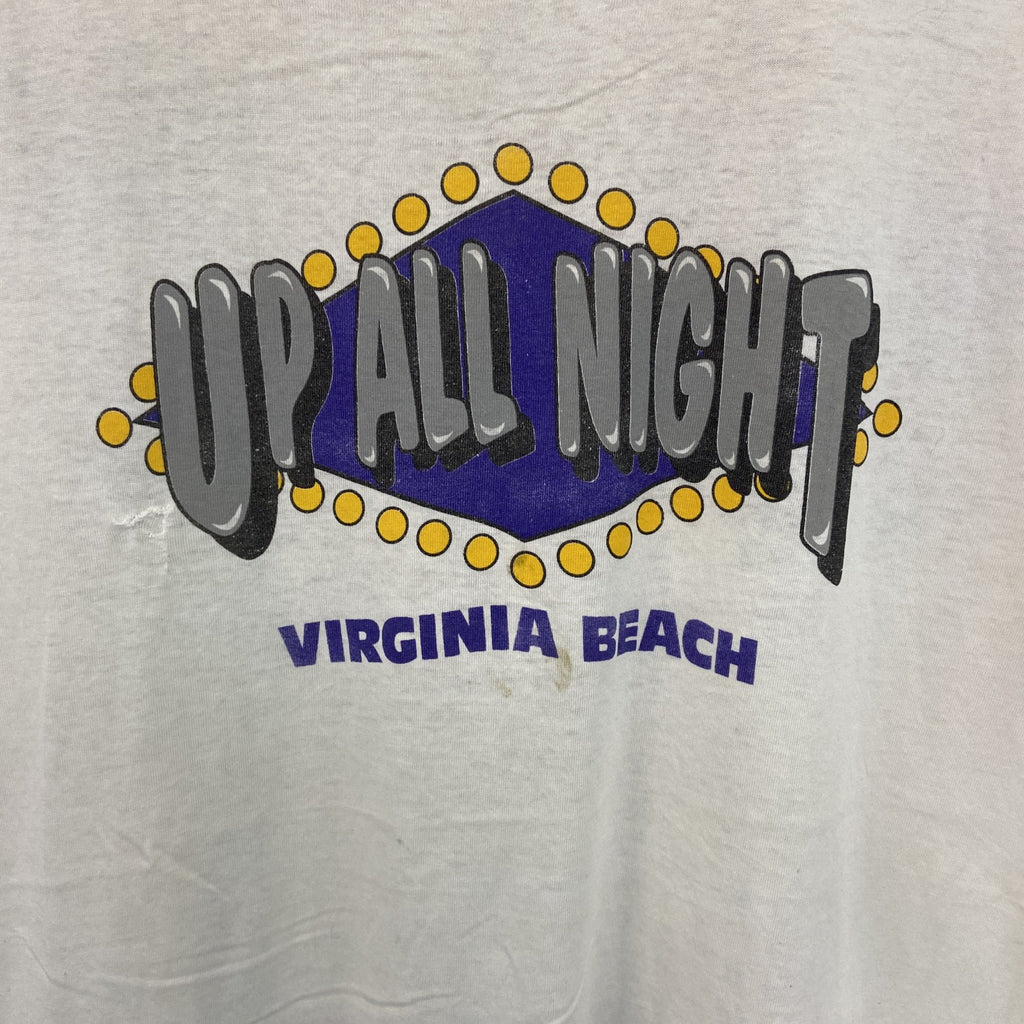 90s　ONEITA　オニータ　半袖プリントTシャツ　ヴィンテージ　シングルステッチ　白　ホワイト　XLサイズ