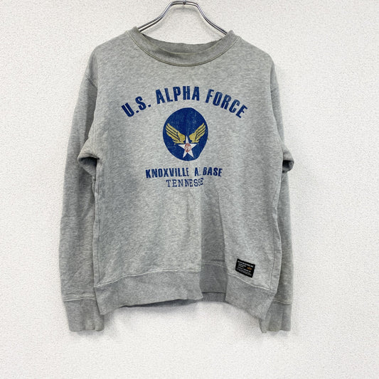 ALPHA INDUSTRIES INC　アルファインダストリーズ　スウェット/トレーナー　灰色　グレー　Mサイズ
