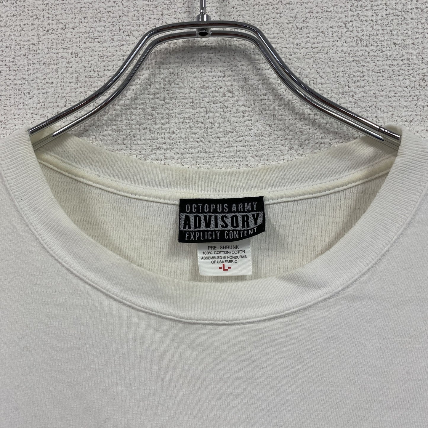 OCTOPUS ARMY　オクトパスアーミー　半袖プリントTシャツ　白　ホワイト　Lサイズ