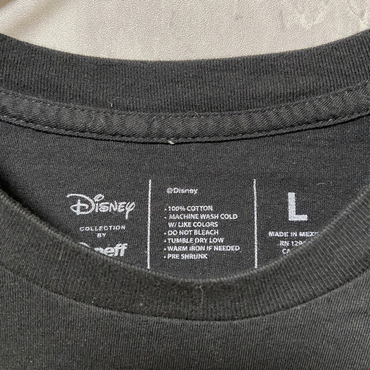 古着 used　Disney　ディズニー　neff　ネフ　半袖プリントTシャツ　黒　ブラック　ミッキーマウス　メキシコ製
