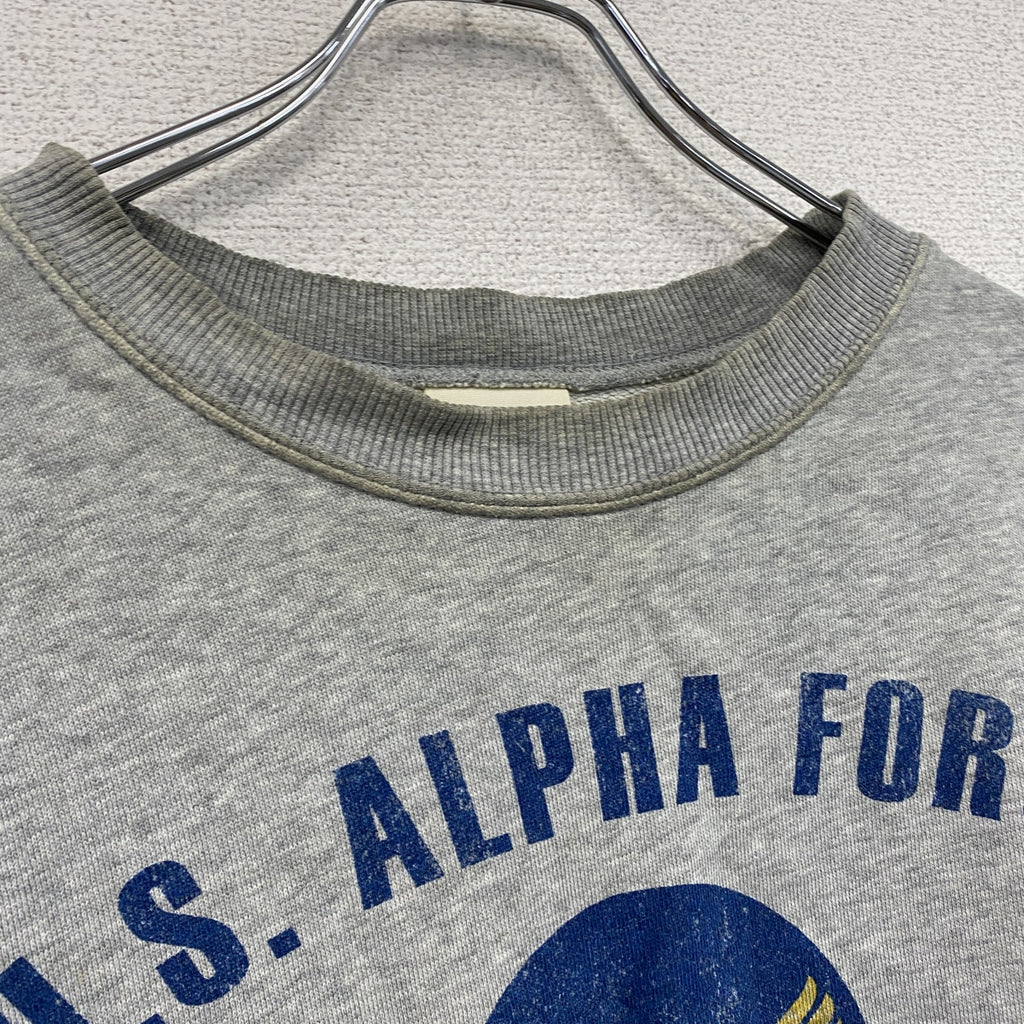 ALPHA INDUSTRIES INC　アルファインダストリーズ　スウェット/トレーナー　灰色　グレー　Mサイズ