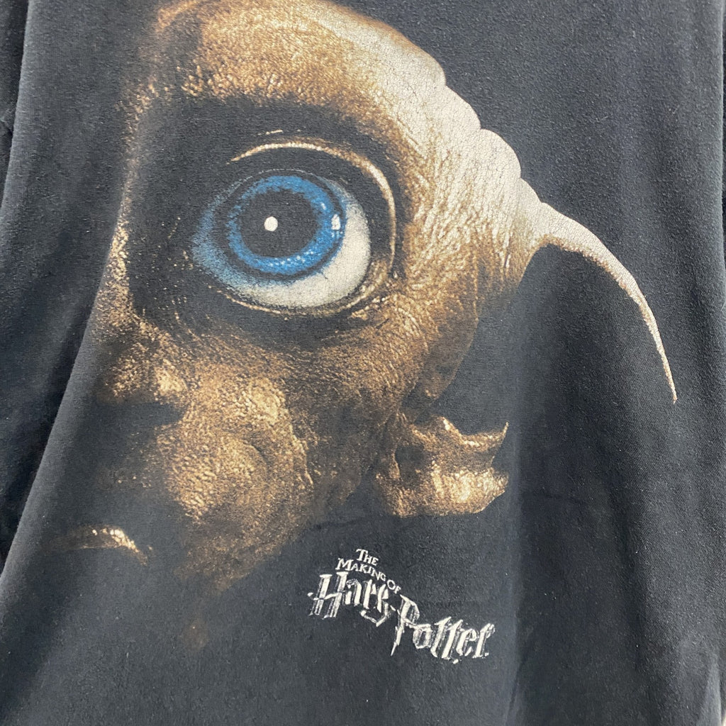 00s～　Harry Potter　ハリーポッター　ドビー　半袖プリントTシャツ　ヴィンテージ　黒　ブラック