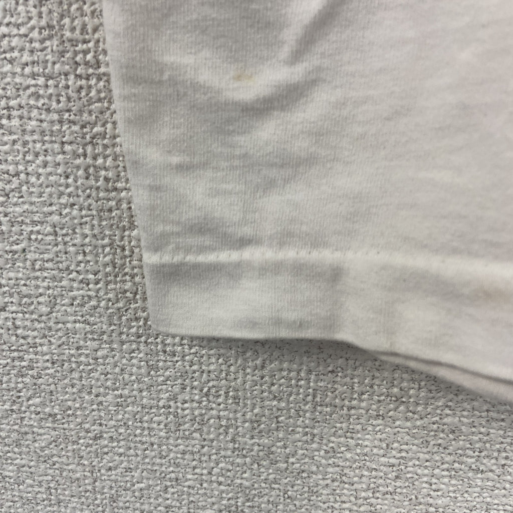 90s　FRUIT OF THE LOOM　半袖プリントTシャツ　ヴィンテージ　シングルステッチ　白　Lサイズ