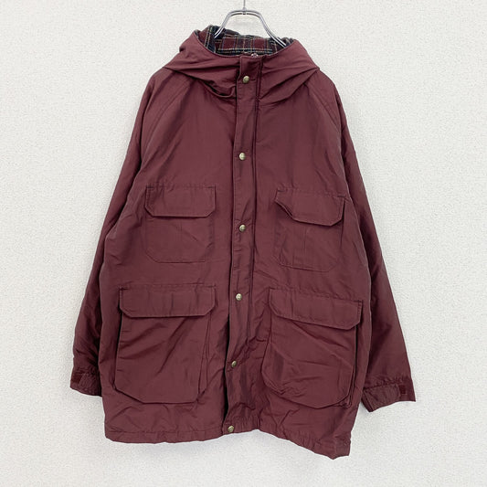 80s　Woolrich　ウールリッチ　マウンテンパーカー　4つポケット　ヴィンテージ　ボルドー　Lサイズ