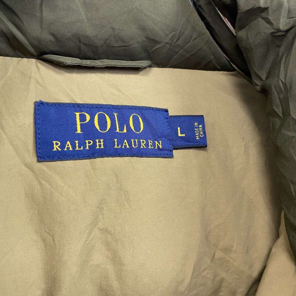 Polo Ralph Lauren　ポロ ラルフローレン　ダウンジャケット　カーキ　Lサイズ