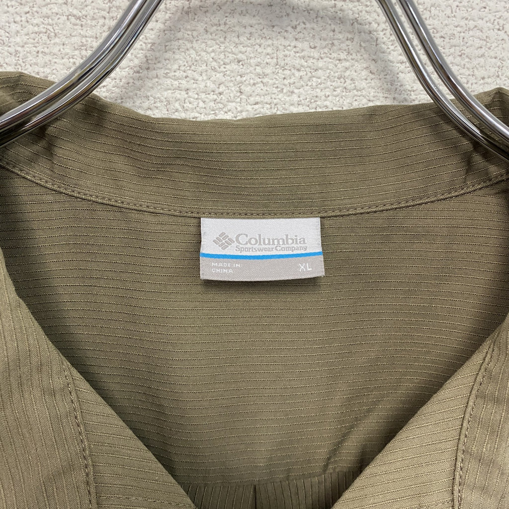 Columbia　コロンビア　ヒューソンパークショートスリーブシャツ　半袖シャツ　茶色　ブラウン　XLサイズ　