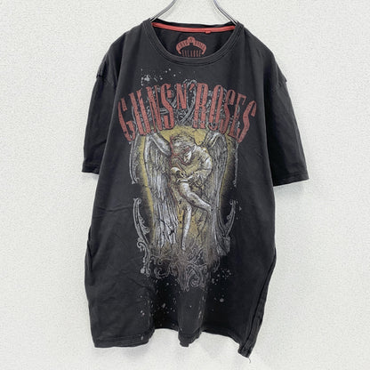 GUN'S N' ROSES　ガンズアンドローゼズ　半袖プリントTシャツ　バンドT　黒　ブラック　2XLサイズ
