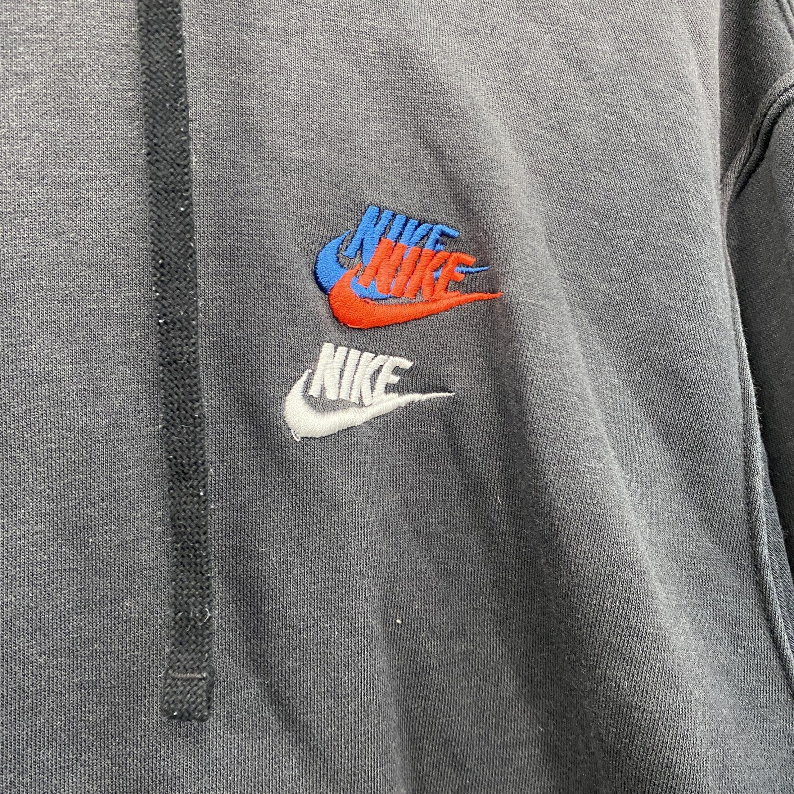 NIKE　ナイキ　スウェットパーカー/フーディー　スウッシュ　フェード　黒　ブラック　XLサイズ