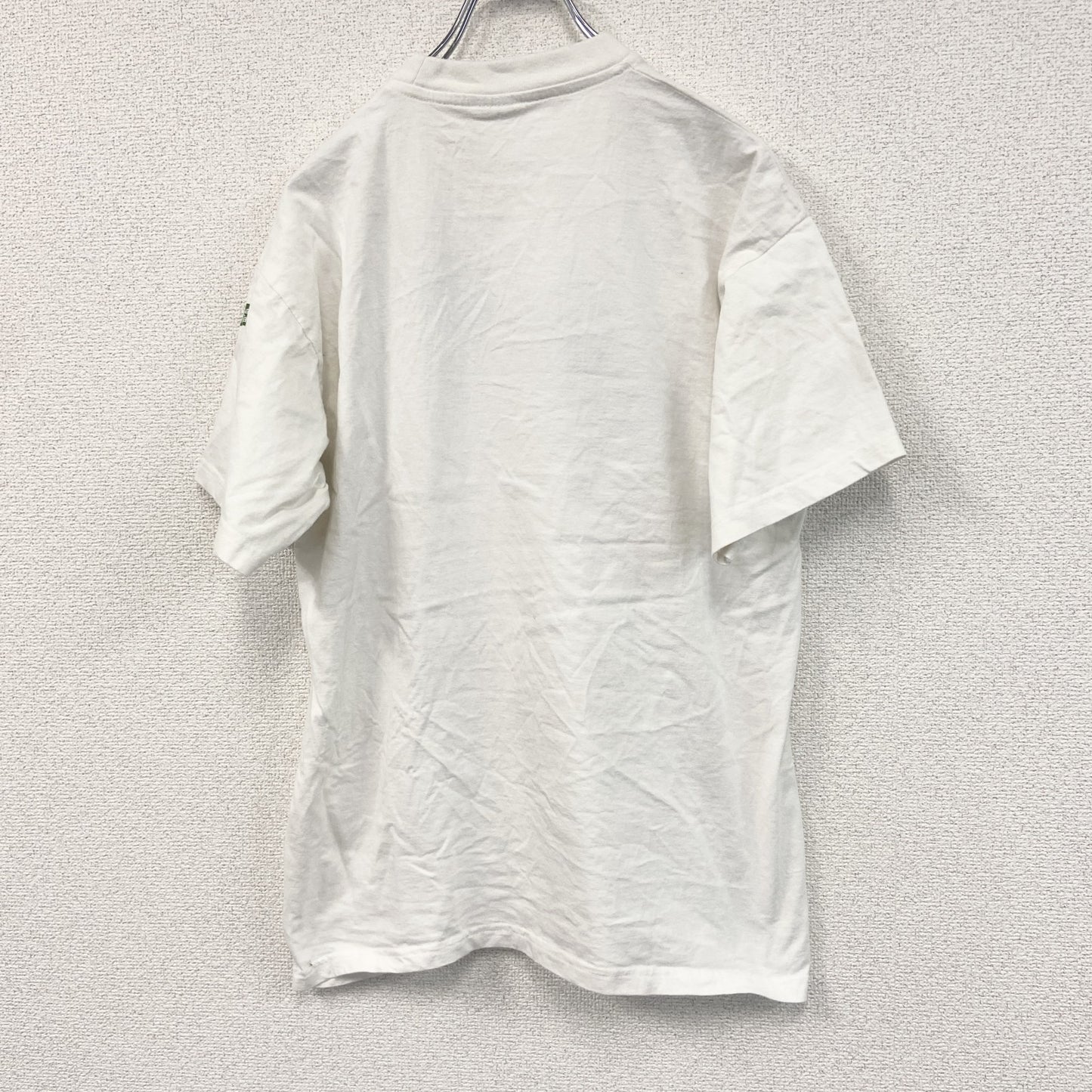 90s～　B&C　半袖プリントTシャツ　鳥　ユーロヴィンテージ　白　ホワイト　Mサイズ