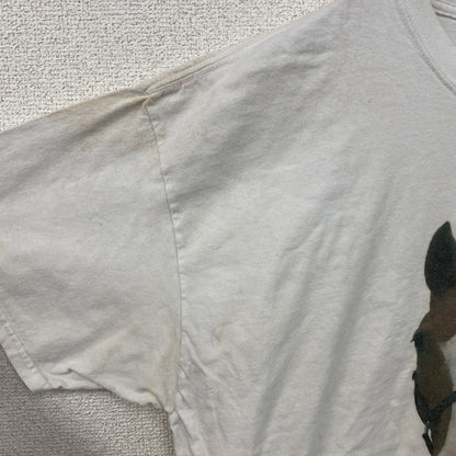 00s　GILDAN　ギルダン　半袖プリントTシャツ　アニマルT　馬　ヴィンテージ　白　ホワイト　XLサイズ